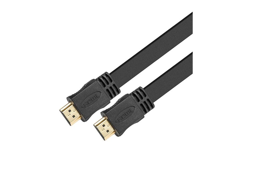 Cable HDMI A HDMI Para Audio y Video Diseño Plano Color Negro 4.5